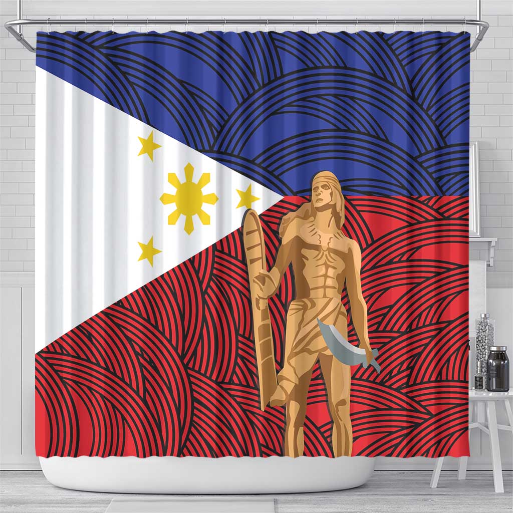 Philippines National Flag Day 28 May Shower Curtain Lapu-Lapu King