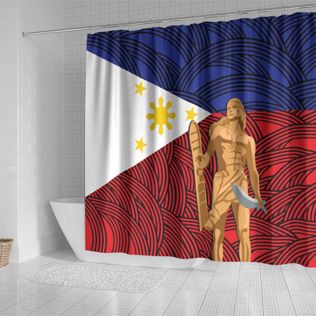 Philippines National Flag Day 28 May Shower Curtain Lapu-Lapu King