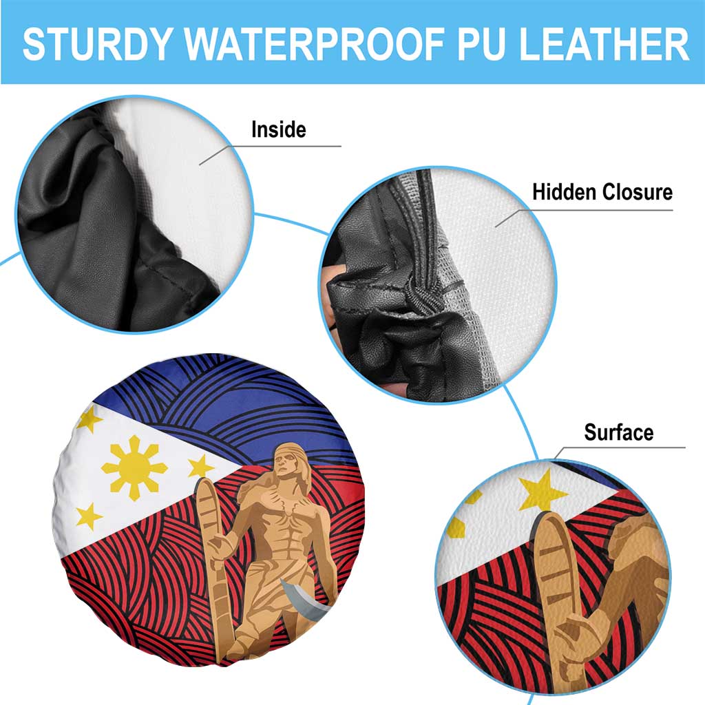 Philippines National Flag Day 28 May Spare Tire Cover Lapu-Lapu King