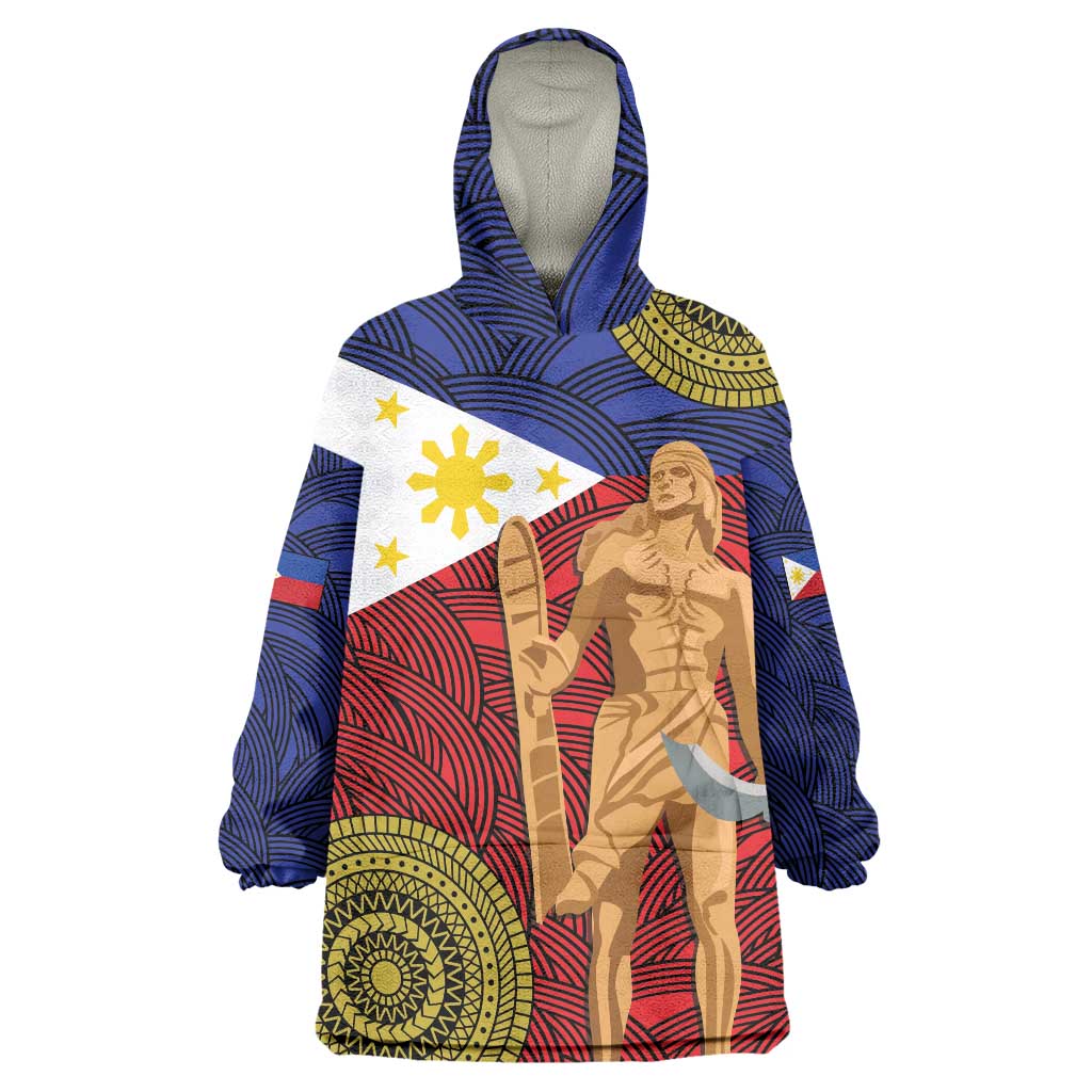 Philippines National Flag Day 28 May Wearable Blanket Hoodie Lapu-Lapu King