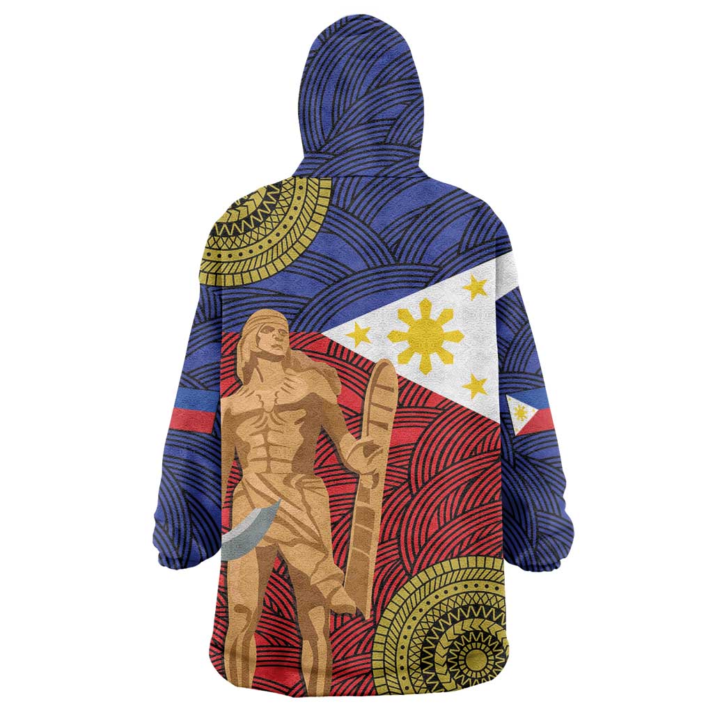 Philippines National Flag Day 28 May Wearable Blanket Hoodie Lapu-Lapu King