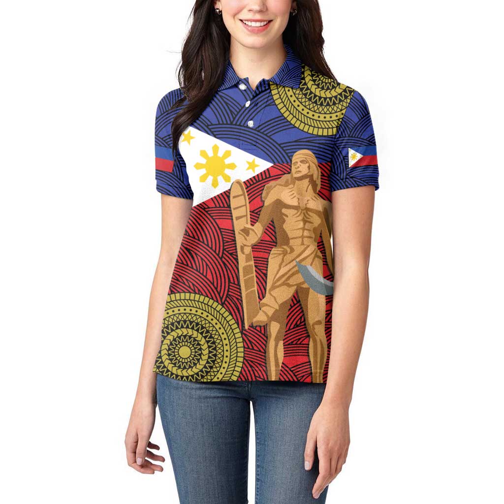 Philippines National Flag Day 28 May Women Polo Shirt Lapu-Lapu King