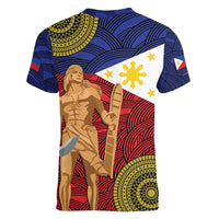 Philippines National Flag Day 28 May Women V-Neck T-Shirt Lapu-Lapu King