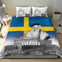Sweden Sveriges Nationaldag Bedding Set King Gustav Vasa with Stockholm Slott