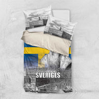 Sweden Sveriges Nationaldag Bedding Set King Gustav Vasa with Stockholm Slott
