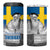 Sweden Sveriges Nationaldag 4 in 1 Can Cooler Tumbler King Gustav Vasa with Stockholm Slott