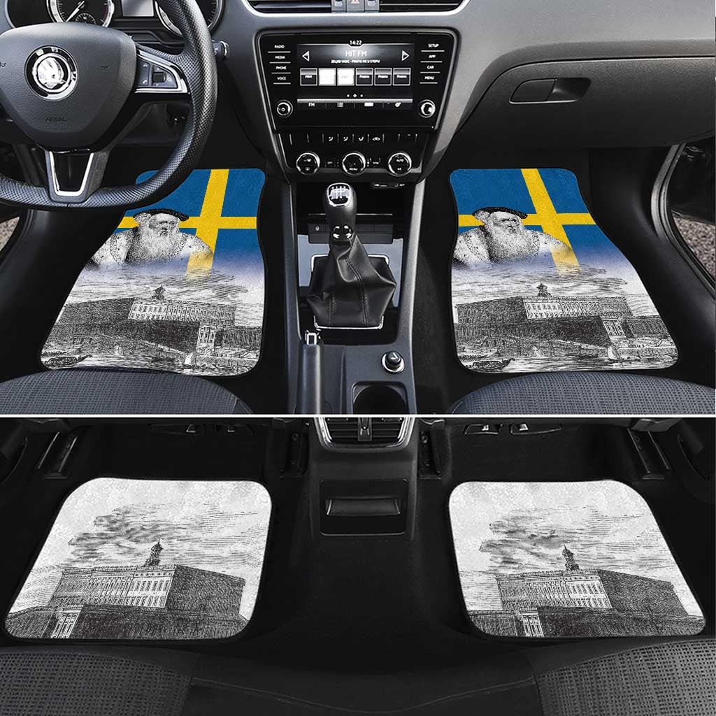 Sweden Sveriges Nationaldag Car Mats King Gustav Vasa with Stockholm Slott