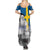 Sweden Sveriges Nationaldag Family Matching Summer Maxi Dress and Hawaiian Shirt King Gustav Vasa with Stockholm Slott
