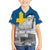 Sweden Sveriges Nationaldag Kid Hawaiian Shirt King Gustav Vasa with Stockholm Slott