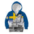 Sweden Sveriges Nationaldag Kid Hoodie King Gustav Vasa with Stockholm Slott