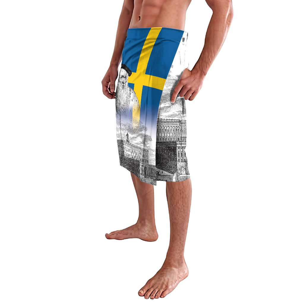 Sweden Sveriges Nationaldag Lavalava King Gustav Vasa with Stockholm Slott