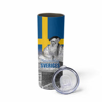 Sweden Sveriges Nationaldag Skinny Tumbler King Gustav Vasa with Stockholm Slott