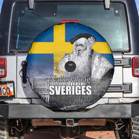 Sweden Sveriges Nationaldag Spare Tire Cover King Gustav Vasa with Stockholm Slott