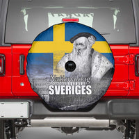 Sweden Sveriges Nationaldag Spare Tire Cover King Gustav Vasa with Stockholm Slott