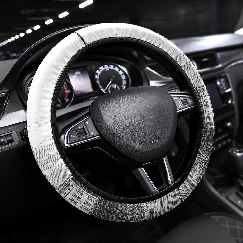 Sweden Sveriges Nationaldag Steering Wheel Cover King Gustav Vasa with Stockholm Slott