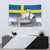 Sweden Sveriges Nationaldag Tapestry King Gustav Vasa with Stockholm Slott
