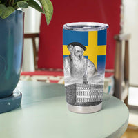 Sweden Sveriges Nationaldag Tumbler Cup King Gustav Vasa with Stockholm Slott