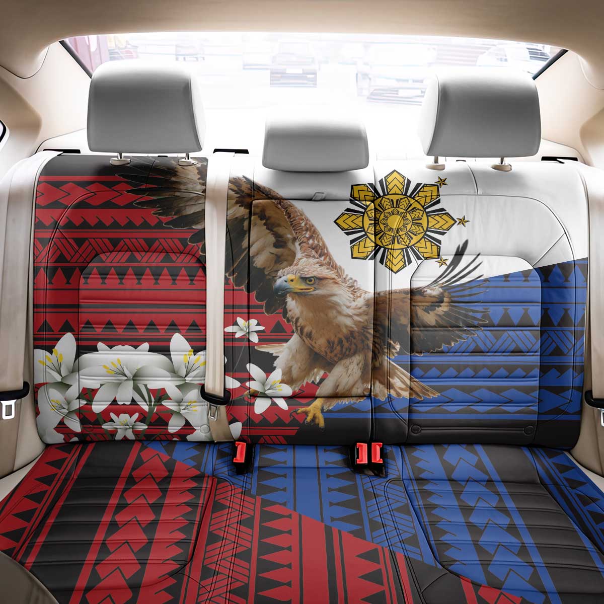 Philippine Eagle Week Back Car Seat Cover Philipino Patern