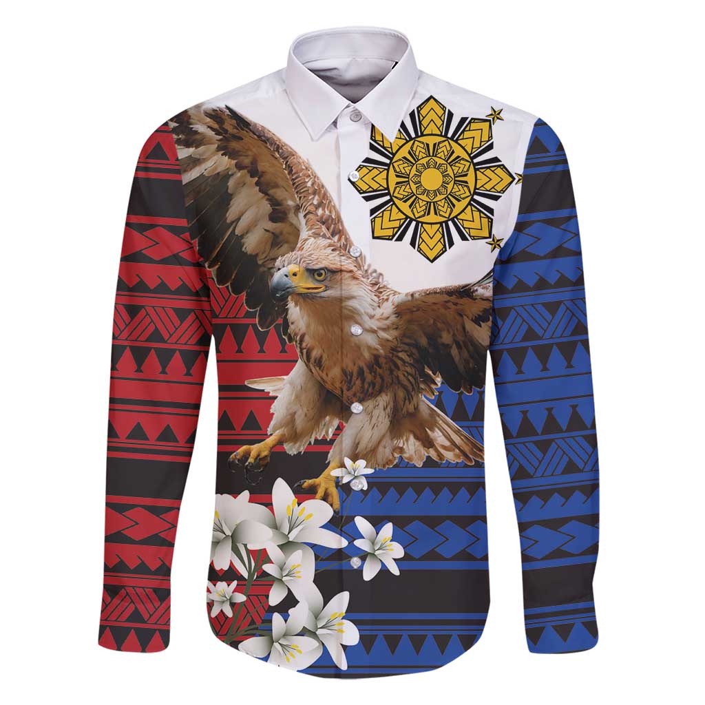 Philippine Eagle Week Family Matching Off Shoulder Short Dress and Hawaiian Shirt Philipino Patern