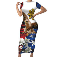 Philippine Eagle Week Family Matching Short Sleeve Bodycon Dress and Hawaiian Shirt Philipino Patern