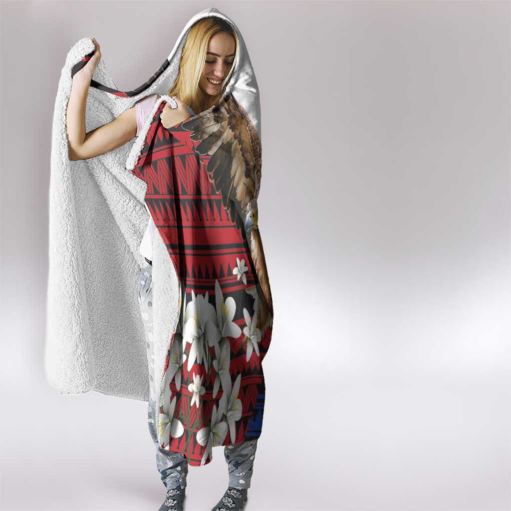 Philippine Eagle Week Hooded Blanket Philipino Patern