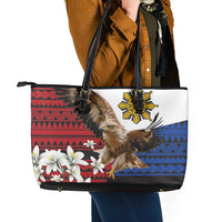 Philippine Eagle Week Leather Tote Bag Philipino Patern