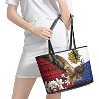 Philippine Eagle Week Leather Tote Bag Philipino Patern