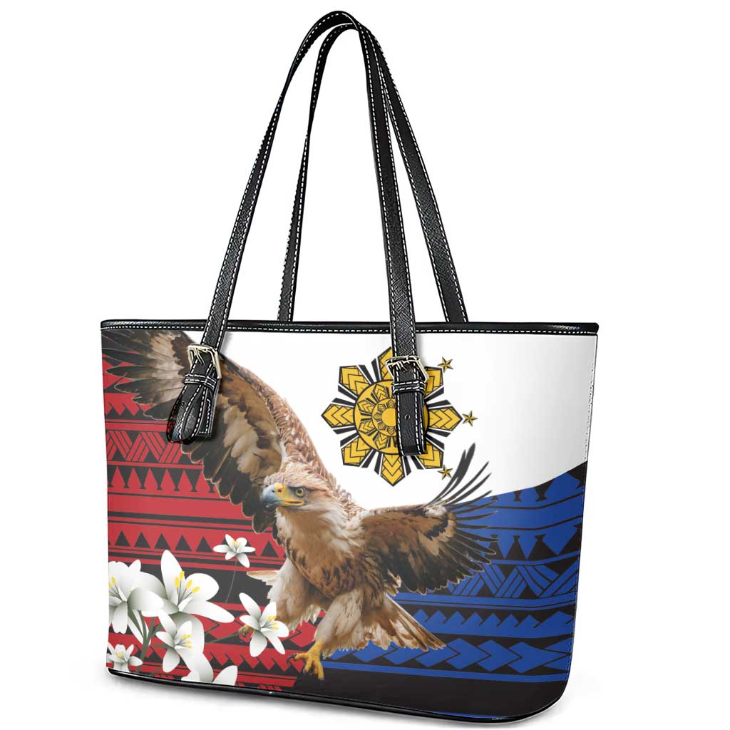 Philippine Eagle Week Leather Tote Bag Philipino Patern
