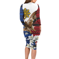 Philippine Eagle Week Long Sleeve Bodycon Dress Philipino Patern