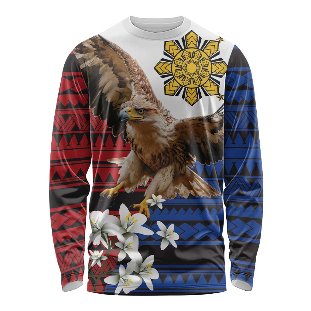 Philippine Eagle Week Long Sleeve Shirt Philipino Patern