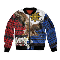 Philippine Eagle Week Sleeve Zip Bomber Jacket Philipino Patern