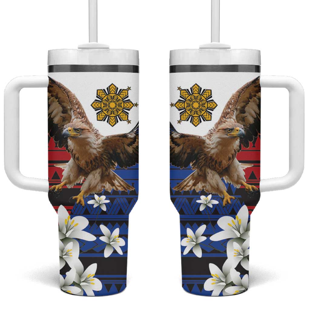 Philippine Eagle Week Tumbler With Handle Philipino Patern