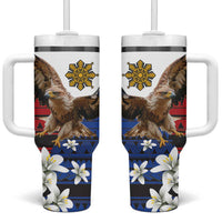 Philippine Eagle Week Tumbler With Handle Philipino Patern