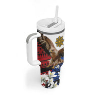 Philippine Eagle Week Tumbler With Handle Philipino Patern