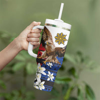 Philippine Eagle Week Tumbler With Handle Philipino Patern