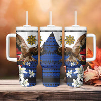 Philippine Eagle Week Tumbler With Handle Philipino Patern
