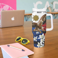 Philippine Eagle Week Tumbler With Handle Philipino Patern