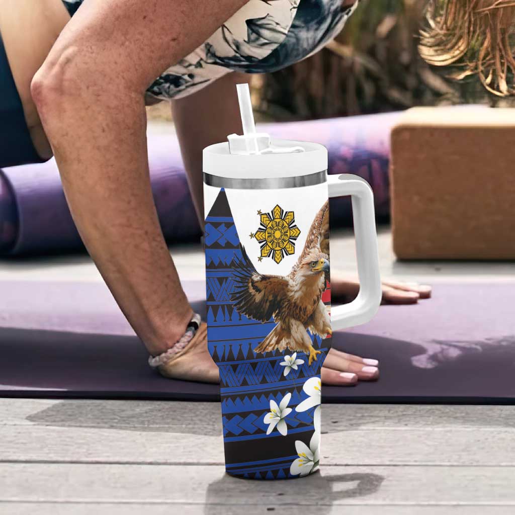 Philippine Eagle Week Tumbler With Handle Philipino Patern