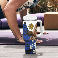 Philippine Eagle Week Tumbler With Handle Philipino Patern