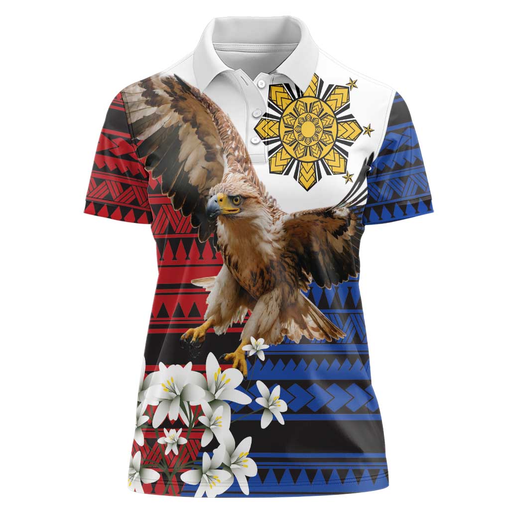 Philippine Eagle Week Women Polo Shirt Philipino Patern