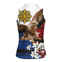Philippine Eagle Week Women Sleeveless Polo Shirt Philipino Patern