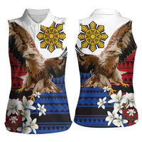 Philippine Eagle Week Women Sleeveless Polo Shirt Philipino Patern
