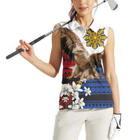 Philippine Eagle Week Women Sleeveless Polo Shirt Philipino Patern