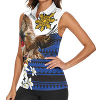 Philippine Eagle Week Women Sleeveless Polo Shirt Philipino Patern