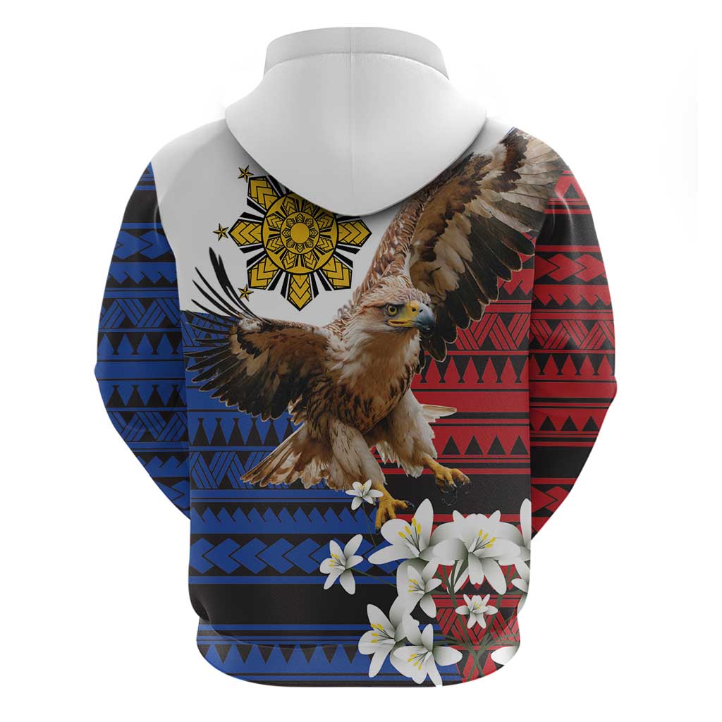 Philippine Eagle Week Zip Hoodie Philipino Patern