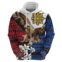 Philippine Eagle Week Zip Hoodie Philipino Patern