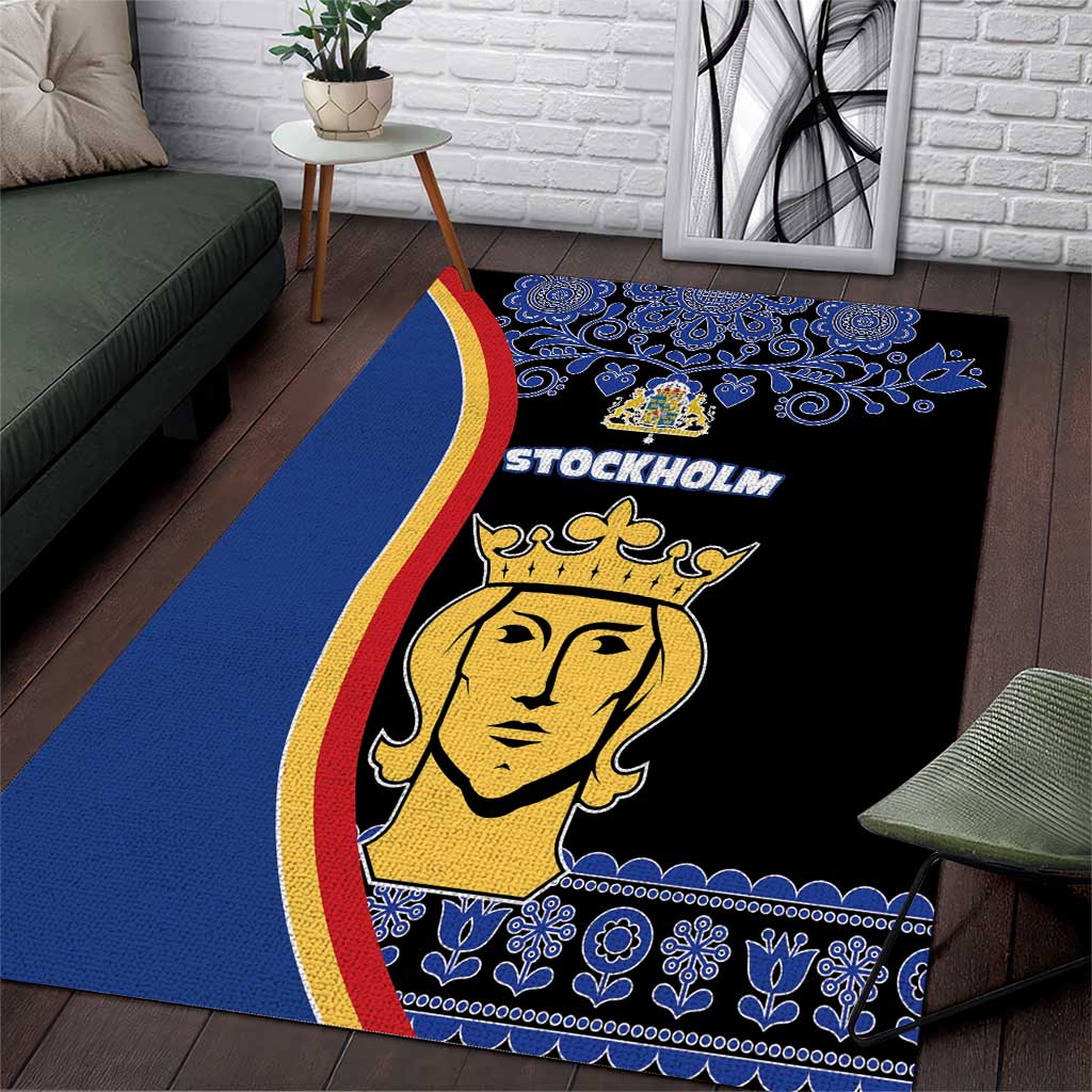 Kingdom of Sweden Stockholm County Area Rug Sweden Coat of arms of Stockholm