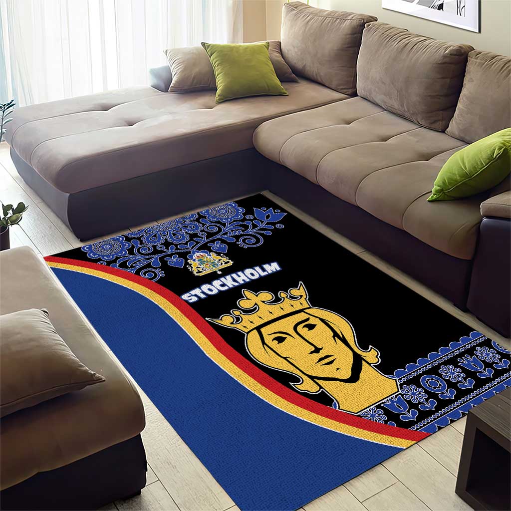 Kingdom of Sweden Stockholm County Area Rug Sweden Coat of arms of Stockholm