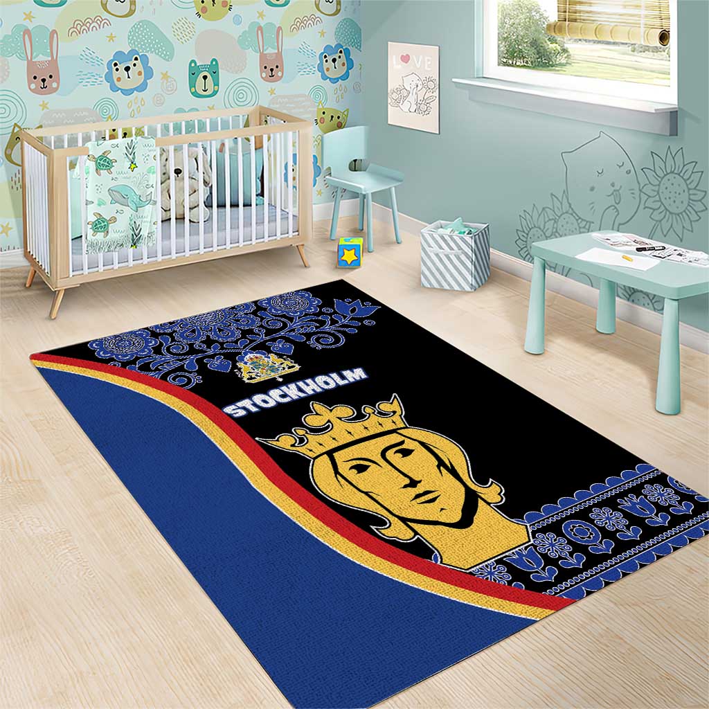 Kingdom of Sweden Stockholm County Area Rug Sweden Coat of arms of Stockholm