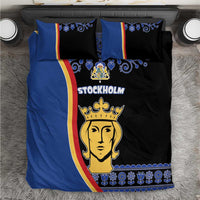 Kingdom of Sweden Stockholm County Bedding Set Sweden Coat of arms of Stockholm